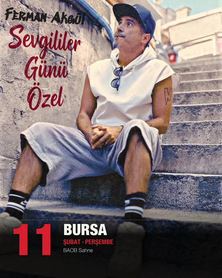 Bursa — Ferman Akgül, 11 February 2027, BAOB Sahne — concert poster