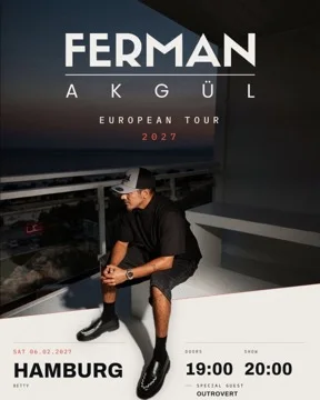 Hamburg — Ferman Akgül, 06 Şubat 2027, Betty — 2026 Türkiye turnesi afişi